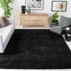 SAFAVIEH California Shag Collection Area Rug - 6'7" Square, Black, Non-Shedding & Easy to Clean, Ultra Plush Thick Pile, Ideal for Living Room, Bedroom, Dining Space (SG151-9090) view 1