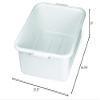 Tablecraft Tote Box, Gray, 21-1/4-Inch by 15-3/4-Inch (Set of 12) view 2
