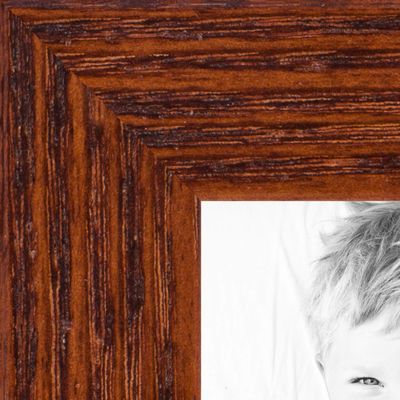 ArtToFrames 10x18 Inch Brown Picture Frame, This 0.75 Inch Custom Poster Frame is Walnut - Comes with Regular Glass and Corrugated Backing (2WOM0066-1343-YWAL-10x18)