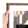 ArtToFrames 10x18 Inch Brown Picture Frame, This 0.75 Inch Custom Poster Frame is Walnut - Comes with Regular Glass and Corrugated Backing (2WOM0066-1343-YWAL-10x18) view 3