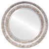 OVALCREST Round Beveled Wall Mirror for Home Decor - Dorset Style - Champagne Silver - 34x34 Outside Dimensions view 1
