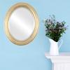 OVALCREST Oval Beveled Wall Mirror for Home Decor - Philadelphia Style - Gold Leaf - 28x40 Outside Dimensions view 3