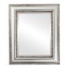 OVALCREST Rectangle Beveled Wall Mirror for Home Decor - Somerset Style - Silver Leaf with Brown Antique - 25x35 Outside Dimensions view 1