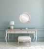 OVALCREST Round Beveled Wall Mirror for Home Decor - Florence Style - Taupe - 28x28 Outside Dimensions view 3