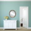 OVALCREST Round Beveled Wall Mirror for Home Decor - Philadelphia Style - Champagne Silver - 34x34 Outside Dimensions view 3