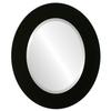 OVALCREST Oval Beveled Wall Mirror for Home Decor - Ashland Style - Matte Black - 23x29 Outside Dimensions view 1