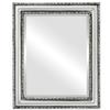 OVALCREST Rectangle Beveled Wall Mirror for Home Decor - Dorset Style - Silver Spray - 28x34 Outside Dimensions view 1