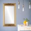 OVALCREST Rectangle Beveled Wall Mirror for Home Decor - Florence Style - Gold Spray - 24x34 Outside Dimensions view 3