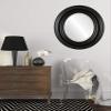 OVALCREST Oval Beveled Wall Mirror for Home Decor - Regalia Style - Rubbed Black - 37x47 Outside Dimensions view 3