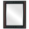 OVALCREST Rectangle Beveled Wall Mirror for Home Decor - Florence Style - Rosewood - 24x34 Outside Dimensions view 1