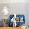 OVALCREST Oval Beveled Wall Mirror for Home Decor - Montreal Style - Taupe - 25x35 Outside Dimensions view 3