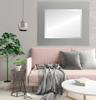 OVALCREST Rectangle Beveled Wall Mirror for Home Decor - Ashland Style - Bright Silver - 27x33 Outside Dimensions view 3
