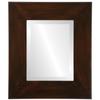 OVALCREST Rectangle Beveled Wall Mirror for Home Decor - Boulevard Style - Mocha - 30x36 Outside Dimensions view 1