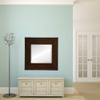 OVALCREST Rectangle Beveled Wall Mirror for Home Decor - Boulevard Style - Mocha - 30x36 Outside Dimensions view 3