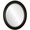 OVALCREST Oval Beveled Wall Mirror for Home Decor - Messina Style - Rubbed Black - 21x27 Outside Dimensions view 1