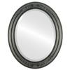 OVALCREST Oval Beveled Wall Mirror for Home Decor - Florence Style - Black Silver - 28" x 24" view 1
