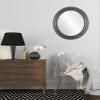OVALCREST Oval Beveled Wall Mirror for Home Decor - Florence Style - Black Silver - 28" x 24" view 3