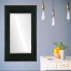OVALCREST Rectangle Beveled Wall Mirror for Home Decor - Paris Style - Hunter Green - 29x41 Outside Dimensions view 3