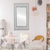 OVALCREST Rectangle Beveled Wall Mirror for Home Decor - Paris Style - Linen White - 29x41 Outside Dimensions view 3