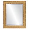 OVALCREST Rectangle Beveled Wall Mirror for Home Decor - Monticello Style - Desert Gold - 20x24 Outside Dimensions view 1