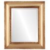 OVALCREST Rectangle Beveled Wall Mirror for Home Decor - Somerset Style - Desert Gold - 21x25 Outside Dimensions view 1