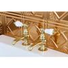 Kingston Brass CC5L2 Basin Faucet (1) CCPL2CSC (1) CCPL2CSH, Polished Brass view 4
