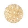 Novelty Lights 6in 50 Light Starlight Sphere, Yellow, Ornament Ball Light, 5ft Hanging Cord with S Hook, 12ft Power Cord with Stackable Plug, Commercial Grade view 1