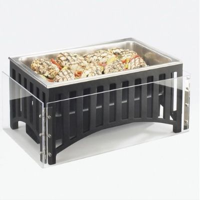 Cal-Mil 978-12 Chafer Wind Guard, 22.5" Width x 14" Diameter x 7" Height, Clear