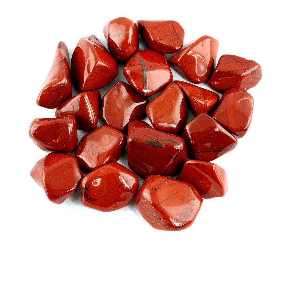 1lb Bulk Tumbled Red Jasper Stones from South Africa - Large 1" Natural Polished Gemstone Supplies for Wicca, Reiki, and Energy Crystal Healing *Wholesale Lot*