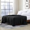 Cathay Home Hotel Luxury Wrinkle & Fade Resistant Double Brushed Ultra Soft Microfiber 1-Piece Single Flat Sheet - Eggplant, Twin (66" x 96") view 1
