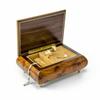 Charming 30 Note Hand Made Walnut Instrument Theme Wood Inlay Music Box - Ave Maria (Gounod) view 2