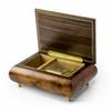 Charming 30 Note Hand Made Walnut Instrument Theme Wood Inlay Music Box - Ave Maria (Gounod) view 3