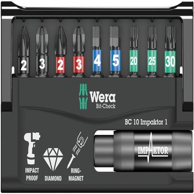BIT-CHECK 10 IMPAKTOR 1 SB BITS-ASSORTMENT