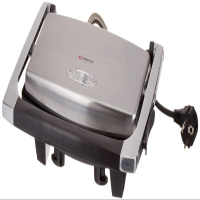 Alpina SF-6022 Panini Sandwich Grill, Silver