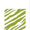 Amscan Decorative Avocado Zebra Party Beverage Paper Napkins (16 Pack), 5 x 5", Green view 1