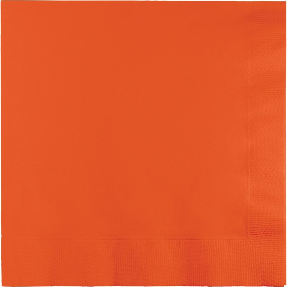 Creative Converting 500 Count Case Touch of Color 3-Ply Paper Lunch Napkins, Bittersweet