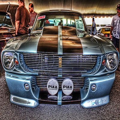 1967 Ford Mustang Custom Fastback II- Canvas OR FINE Print Wall Art