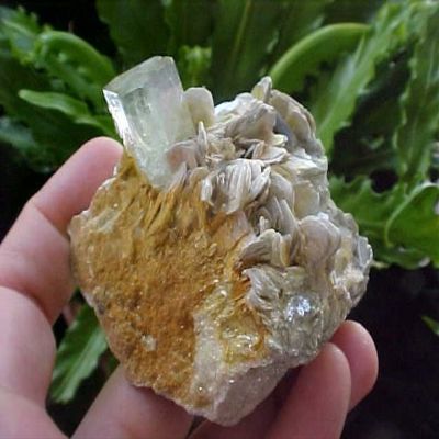 B4002 Gemqz Aquamarine & Muscovite Cluster Gilgit