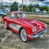 1958 Corvette - Canvas OR FINE Print Wall Art view 1