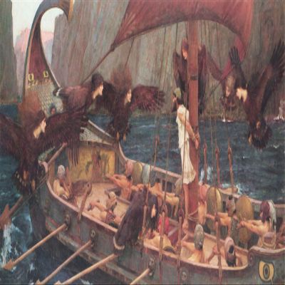 Ulysses and The Sirens, Waterhouse - Canvas OR FINE Print Wall Art