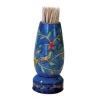 Painted Wooden Toothpick Stand Birds and Branches Design view 1