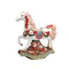 Cosmos Gifts Christmas Rocking Horse Figurine, Multicolor view 1