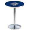 Holland Bar Stool Co. L214-36" Chrome Georgetown Pub Table view 1