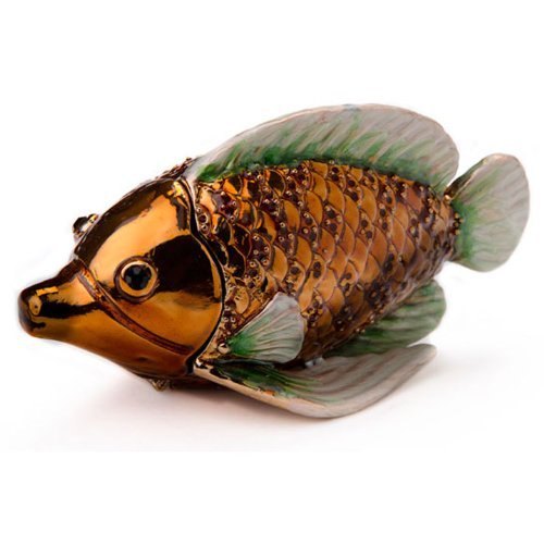 Jeweled Besamim Spice Holder - Fish