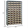 Quantum Storage Systems 1275-102IV Steel Shelving Unit with 4" Shelf Bins, 12" D x 36" W x 75" H, Ivory view 2