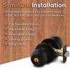 Copper Creek Entry Door Knob  Keyed Entry Handle with Lock and Key, ANSI Grade-3 Certified, DIY-Friendly Install for Interior and Exterior Entrance Doors  Tuscan Bronze (1 Pack) view 3