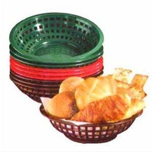 Serving Round Red Basket 8X2.38