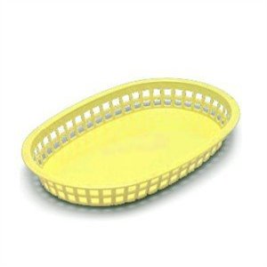 Yellow Plastic Basket 10.5X7X1.5