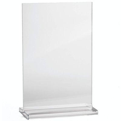 Clear Acrylic Table Tent Card Holder - 4" X 6"