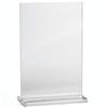 Clear Acrylic Table Tent Card Holder - 4" X 6" view 1